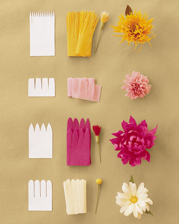 DYI: flor de papel crepom | Oficina de Ideias